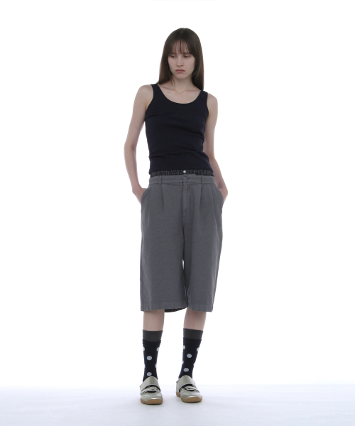 PARTIMENTO WOMEN(パルティメントウィメン)の「ラッチドスリーブレス_ネイビー(Tシャツ/カットソー・レディース・その他・SMALL/MEDIUM)」の5枚目の写真