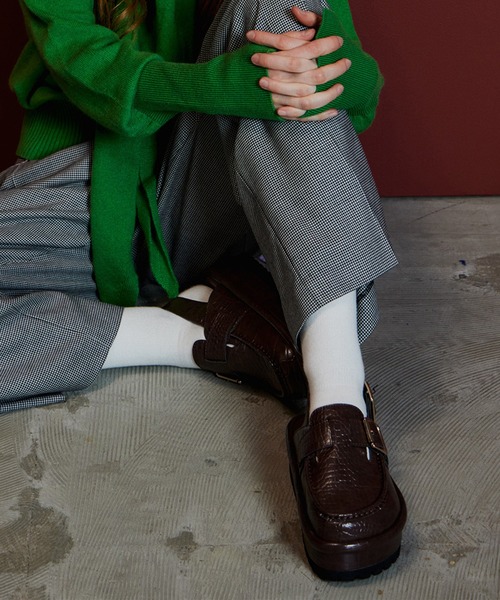 MAISON SPECIAL(メゾンスペシャル)の「Volume Sole Slingback Mules/ボリュームソールスリングバックミュール(その他シューズ・レディース・ホワイト/ダークブラウン・37/38/36)」の1枚目の写真