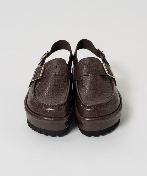 MAISON SPECIAL(メゾンスペシャル)の「Volume Sole Slingback Mules/ボリュームソールスリングバックミュール(その他シューズ・レディース・ホワイト/ダークブラウン・37/38/36)」の4枚目の写真