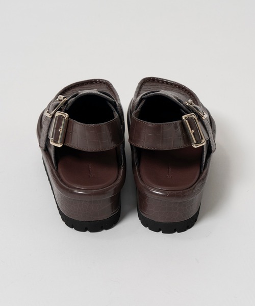 MAISON SPECIAL(メゾンスペシャル)の「Volume Sole Slingback Mules/ボリュームソールスリングバックミュール(その他シューズ・レディース・ホワイト/ダークブラウン・37/38/36)」の6枚目の写真
