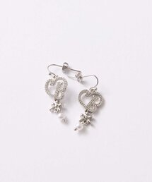 OLIVE des OLIVE | 【Belle Charme】Crystal Logo Pierce(ピアス（両耳用）)