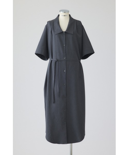 RIM.ARK(リムアーク)の「Quaker collar dress(クエーカー カラー ドレス)(ドレス・レディース・ブラック/グレー・36/38)」の1枚目の写真