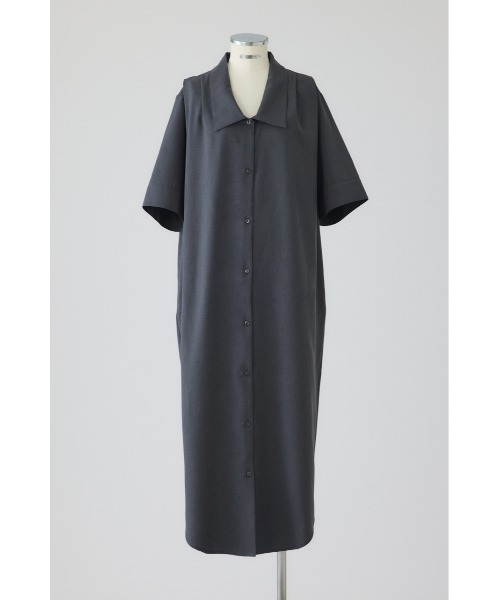 RIM.ARK(リムアーク)の「Quaker collar dress(クエーカー カラー ドレス)(ドレス・レディース・ブラック/グレー・36/38)」の3枚目の写真