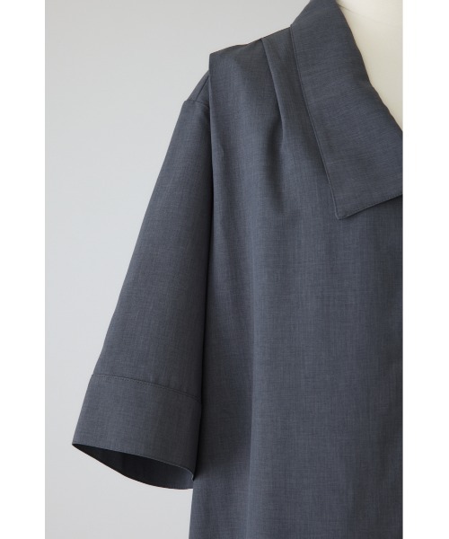 RIM.ARK(リムアーク)の「Quaker collar dress(クエーカー カラー ドレス)(ドレス・レディース・ブラック/グレー・36/38)」の9枚目の写真