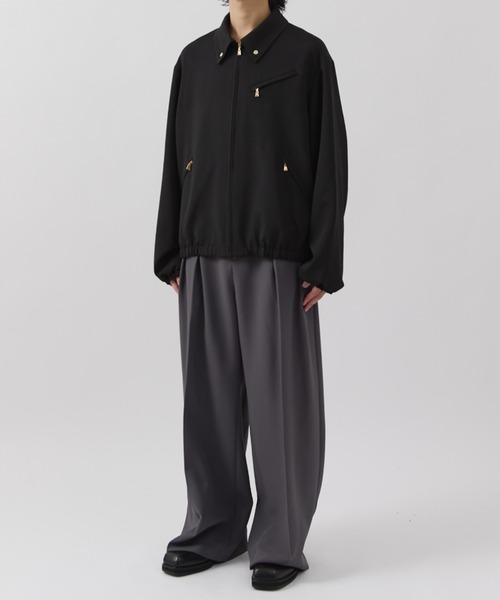 CULLNI(クルニ)の「【CULLNI for Lui's】ジップブルゾン(ブルゾン・メンズ・ブラウン/ブラック・1/2)」の11枚目の写真