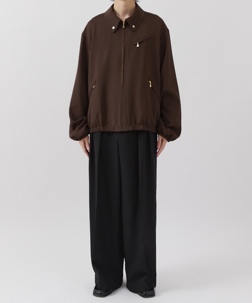 CULLNI(クルニ)の「【CULLNI for Lui's】ジップブルゾン(ブルゾン・メンズ・ブラウン/ブラック・1/2)」の20枚目の写真