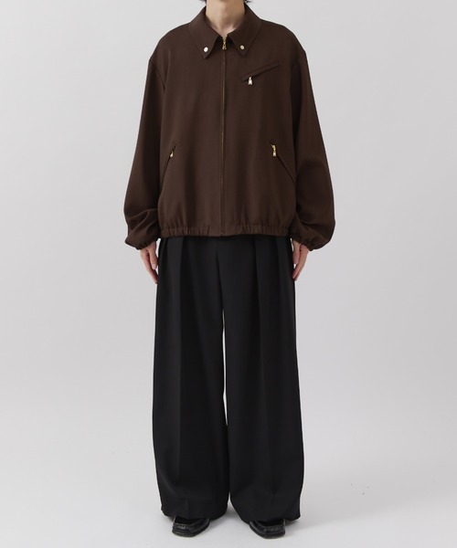 CULLNI(クルニ)の「【CULLNI for Lui's】ジップブルゾン(ブルゾン・メンズ・ブラウン/ブラック・1/2)」の21枚目の写真