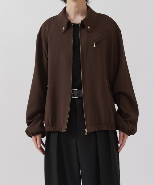 CULLNI(クルニ)の「【CULLNI for Lui's】ジップブルゾン(ブルゾン・メンズ・ブラウン/ブラック・1/2)」の15枚目の写真