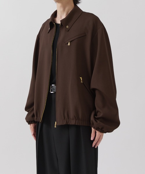 CULLNI(クルニ)の「【CULLNI for Lui's】ジップブルゾン(ブルゾン・メンズ・ブラウン/ブラック・1/2)」の16枚目の写真