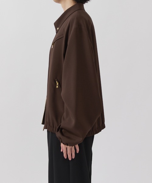 CULLNI(クルニ)の「【CULLNI for Lui's】ジップブルゾン(ブルゾン・メンズ・ブラウン/ブラック・1/2)」の18枚目の写真