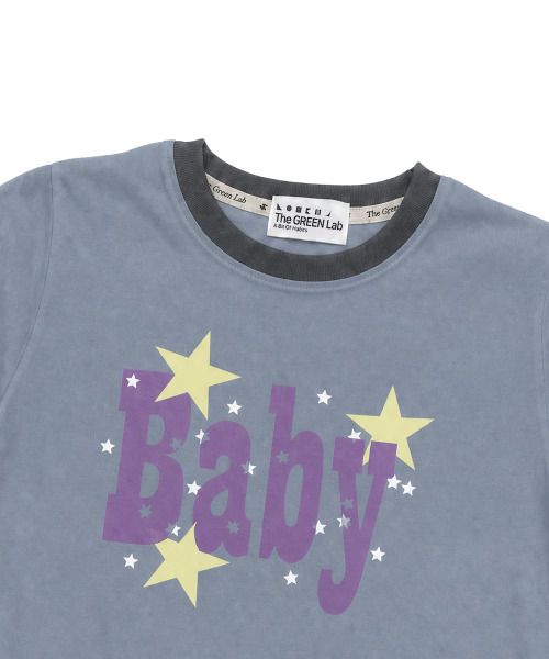 THE GREEN LAB（ザグリーンラボ）の「BABY リンガー半袖Tシャツ [ライトブルー]（Tシャツ/カットソー・レディース・その他・FREE）」の10枚目の写真