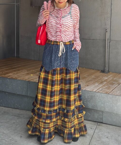 HELLO.SANFRANCISCO(ハローサンフランシスコ)の「【HELLO.SANFRANCISCO】チャーム付きギャザーハンドルボストン(ボストンバッグ・レディース・レッド/ブラウン・ONE SIZE)」の7枚目の写真