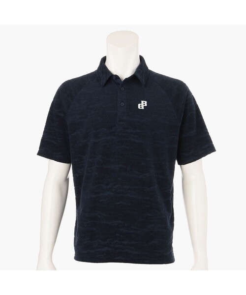 BRIEFING(ブリーフィング)の「【BRIEFING GOLF/ブリーフィングゴルフ】CR MEN'S PILE CAMO JQ SHIRT (リラックスフィット)(ゴルフグッズ・メンズ・グレー/ホワイト/ネイビー・L/M)」の3枚目の写真