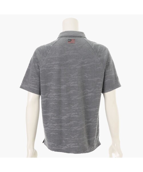 BRIEFING(ブリーフィング)の「【BRIEFING GOLF/ブリーフィングゴルフ】CR MEN'S PILE CAMO JQ SHIRT (リラックスフィット)(ゴルフグッズ・メンズ・グレー/ホワイト/ネイビー・L/M)」の14枚目の写真