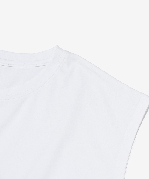 BLANKIT（ブランキット）の「ドライフローソフトクルーネックスリーブレス（ホワイト）（Tシャツ/カットソー・レディース・その他・2XL/X-LARGE）」の3枚目の写真