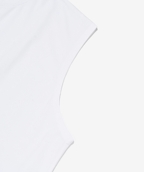 BLANKIT（ブランキット）の「ドライフローソフトクルーネックスリーブレス（ホワイト）（Tシャツ/カットソー・レディース・その他・2XL/X-LARGE）」の4枚目の写真