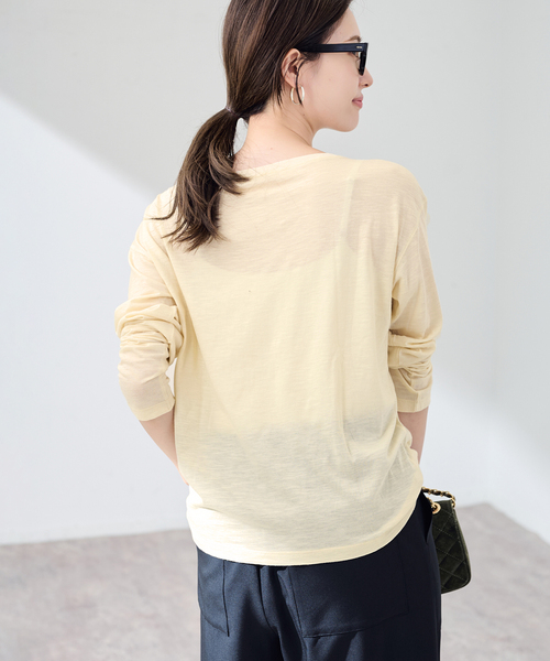 FRAMeWORK(フレームワーク)の「シアースラブ刺繍LTee(Tシャツ/カットソー・レディース・アイボリー/ホワイト・FREE)」の18枚目の写真