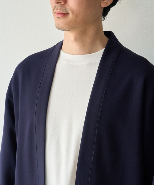 coen(コーエン)の「【抗菌防臭、防汚(食品汚れが落ちやすい)、UVカット】クリーンプラスボタンレスカーディガン(カーディガン/ボレロ・メンズ・ワインレッド/ネイビー・M/L/XL/S)」の16枚目の写真