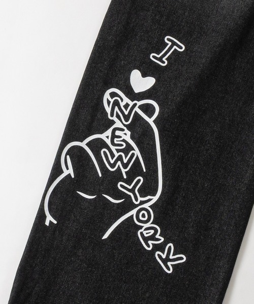 JOHN'S CLOSET(ジョンズクローゼット)の「【13】ワッペン付き ロールアップデザイン バギーデニム(デニムパンツ・メンズ・ブルー系1/ブルー系2/ブラック系1/ブラック系2・LARGE/MEDIUM)」の7枚目の写真