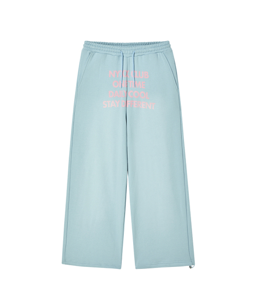 NYXX（エヌワイエックスエックス）の「WASHED WIDE SWEATPANTS LIGHT BLUE（スウェットパンツ・レディース・その他・SMALL/MEDIUM）」の2枚目の写真