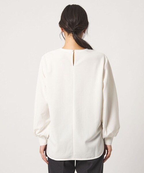 A DAY IN THE LIFE UNITED ARROWS(アデイインザライフユナイテッドアローズ)の「ジョーゼット クルーネック プルオーバー <A DAY IN THE LIFE>(Tシャツ/カットソー・レディース・ナチュラル/ブラック/オフホワイト・FREE)」の10枚目の写真