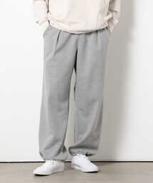 ダンボールニットタックワイドパンツ