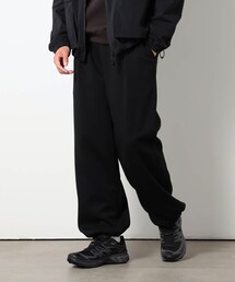 ダンボールニットタックワイドパンツ