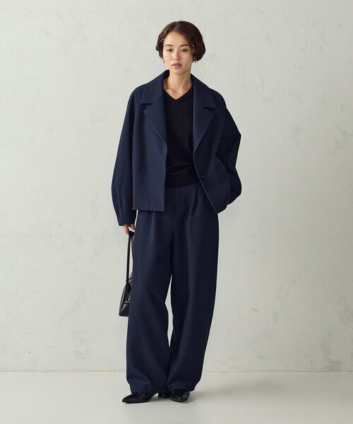 COMME CA ISM(コムサイズム)の「【マシンウォッシャブル】ベーシックニット Vネックニット(ニット/セーター・レディース・ネイビー/ブラック/レッド/ホワイト・L/M)」の14枚目の写真