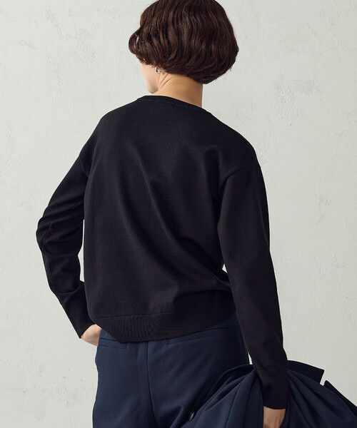 COMME CA ISM(コムサイズム)の「【マシンウォッシャブル】ベーシックニット Vネックニット(ニット/セーター・レディース・ネイビー/ブラック/レッド/ホワイト・L/M)」の19枚目の写真