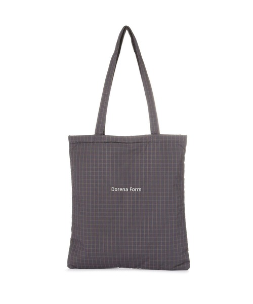 LAKOLE(ラコレ)の「パテッドチェックトートBAG / 1068249(トートバッグ・メンズ・パープル/カーキ・FREE)」の1枚目の写真
