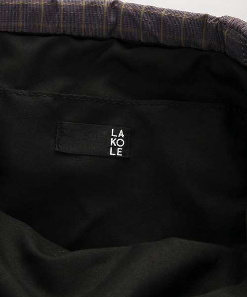 LAKOLE(ラコレ)の「パテッドチェックトートBAG / 1068249(トートバッグ・メンズ・パープル/カーキ・FREE)」の13枚目の写真