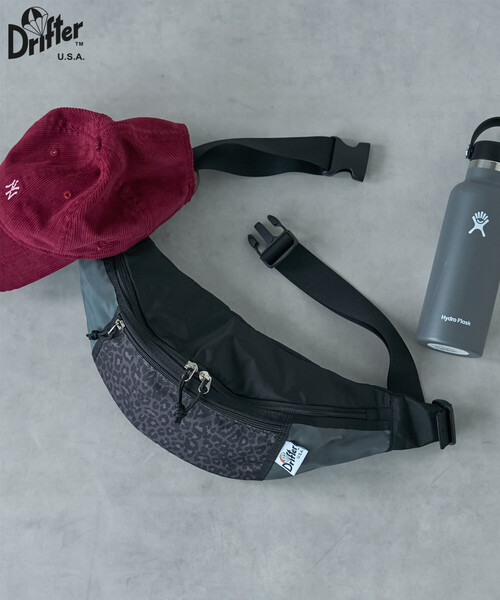 FREAK'S STORE(フリークスストア)の「Drifter × FREAK'S STORE/ドリフター 別注 WAIST PACK/ウエストパック(ショルダーバッグ・レディース・レオパード/ブラウン/バーガンディー・ONE SIZE)」の3枚目の写真