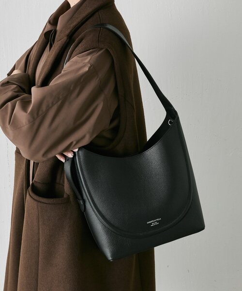 ear PAPILLONNER(イアパピヨネ)の「【CHRISTIAN VILLA(クリスチャン ヴィラ)】ワンハンドルショルダーバッグ(ハンドバッグ・レディース・ブラック/ベージュ・FREE)」の18枚目の写真
