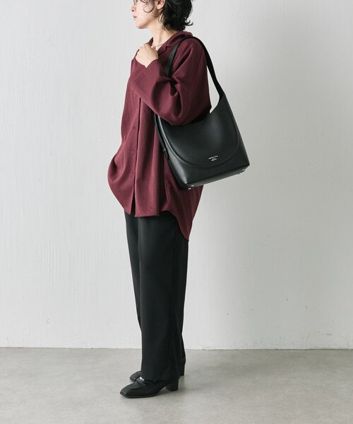 ear PAPILLONNER(イアパピヨネ)の「【CHRISTIAN VILLA(クリスチャン ヴィラ)】ワンハンドルショルダーバッグ(ハンドバッグ・レディース・ブラック/ベージュ・FREE)」の21枚目の写真