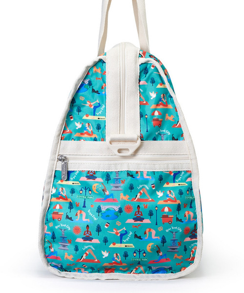LeSportsac(レスポートサック)の「DELUXE LG WEEKENDER レッツドゥーヨガ(ボストンバッグ・レディース・グリーン・FREE)」の6枚目の写真