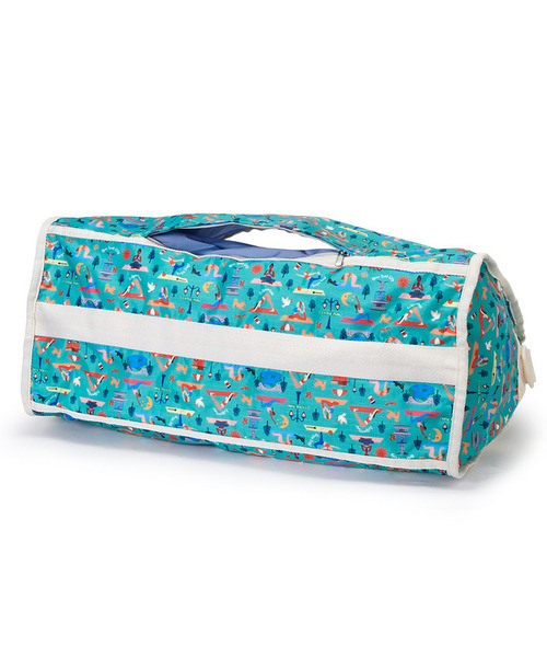 LeSportsac(レスポートサック)の「DELUXE LG WEEKENDER レッツドゥーヨガ(ボストンバッグ・レディース・グリーン・FREE)」の9枚目の写真
