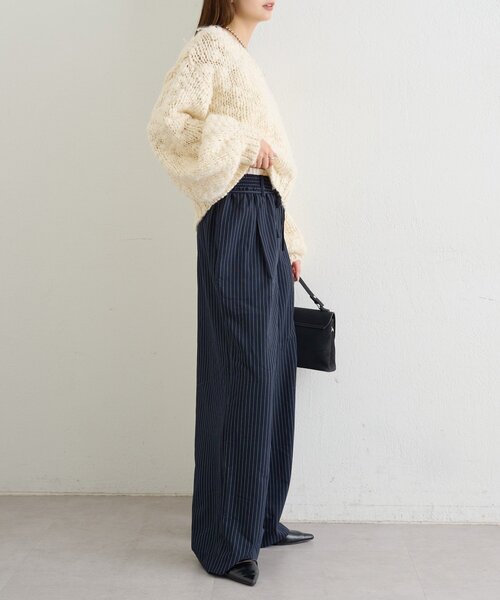 mystic(ミスティック)の「26AWWベルトパンツ(その他パンツ・レディース・ネイビー・0/2/SHORT/1)」の6枚目の写真