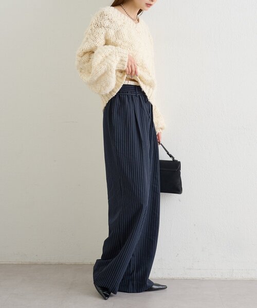 mystic(ミスティック)の「26AWWベルトパンツ(その他パンツ・レディース・ネイビー・0/2/SHORT/1)」の12枚目の写真