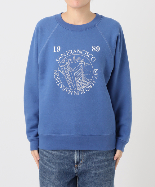 journal standard L'essage（ジャーナルスタンダードレサージュ）の「V'ESSENCE*GOOD ROCK SPEED ラグランスウェット（スウェット・レディース・ネイビー/ブラック系その他/ブルー・FREE）」の8枚目の写真