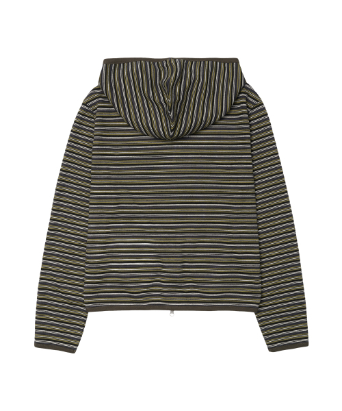 AMESWORLDWIDE(アメスワールドワイド)の「ストライプソフトフーディ ジップアップ カーキ(パーカー・レディース・その他・SMALL/MEDIUM)」の12枚目の写真