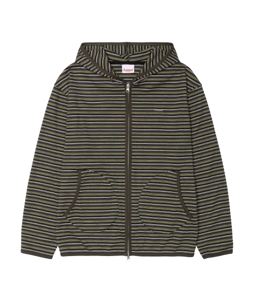 AMESWORLDWIDE(アメスワールドワイド)の「ストライプソフトフーディ ジップアップ カーキ(パーカー・レディース・その他・SMALL/MEDIUM)」の13枚目の写真