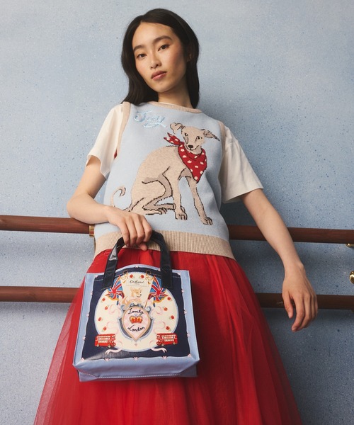 Cath Kidston(キャスキッドソン)の「スモール ブックバッグ London Crest(トートバッグ・レディース・ブルー・FREE)」の9枚目の写真
