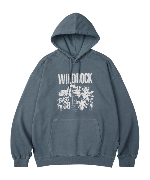 WILDROCK(ワイルドロック)の「Bass 08 PIGMENT オーバーサイズ フーディ_5 COL(パーカー・レディース・ダークカーキ/ピンク/ブルー/ライトグレー/チャコール・LARGE/MEDIUM/X-SMALL/SMALL)」の8枚目の写真