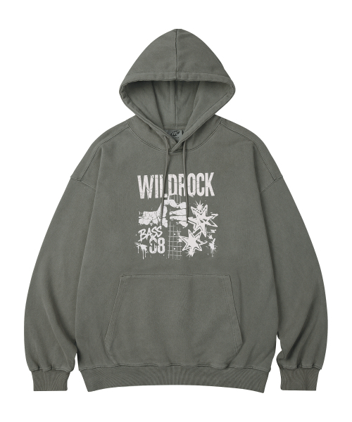 WILDROCK(ワイルドロック)の「Bass 08 PIGMENT オーバーサイズ フーディ_5 COL(パーカー・レディース・ダークカーキ/ピンク/ブルー/ライトグレー/チャコール・LARGE/MEDIUM/X-SMALL/SMALL)」の7枚目の写真