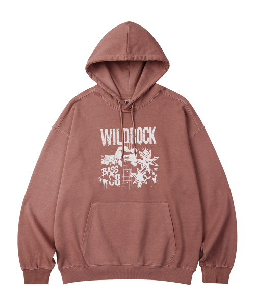 WILDROCK(ワイルドロック)の「Bass 08 PIGMENT オーバーサイズ フーディ_5 COL(パーカー・レディース・ダークカーキ/ピンク/ブルー/ライトグレー/チャコール・LARGE/MEDIUM/X-SMALL/SMALL)」の6枚目の写真