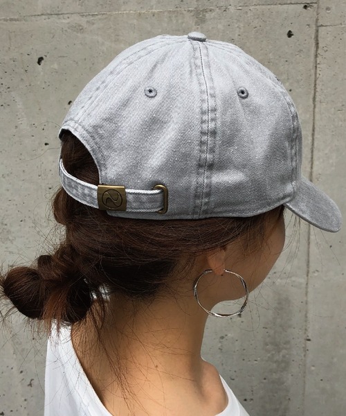 newhattan(ニューハッタン)の「【newhattan】ニューハッタンキャップ(キャップ・レディース・ライトイエロー/ホワイト/ライム/ベージュ/ブラック/カーキ/ライトブルー/ベビーピンク/グレー/ネイビー/ワインレッド/モスグリーン/キャメル/ブルー/スミクロ/ライトグレー/グリーン/バーガンディー/サンドベージュ/レッド/オレンジ/チャコールグレー/ブルーパープル/オリーブ/ブルー系その他/ワンウォッシュ/ロイヤルブルー・フリー)」の6枚目の写真