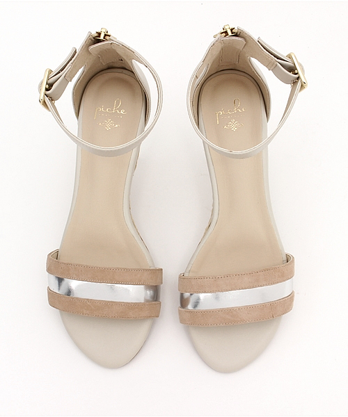 PICHE ABAHOUSE（ピシェ アバハウス）の「ローヒールストラップサンダル（サンダル・レディース・ベージュ/イエロー/ネイビー・36/37/38/35/39）」の10枚目の写真