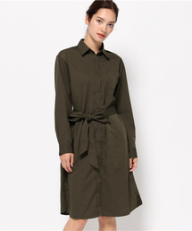 E hyphen world gallery | ◎ミリタリーマキシシャツワンピース(ワンピース)