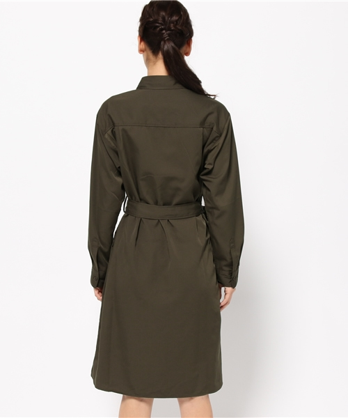 E hyphen world gallery（イーハイフンワールドギャラリー）の「◎ミリタリーマキシシャツワンピース（ワンピース・レディース・カーキ/ブラウン・F）」の5枚目の写真