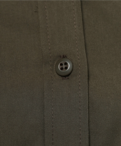 E hyphen world gallery（イーハイフンワールドギャラリー）の「◎ミリタリーマキシシャツワンピース（ワンピース・レディース・カーキ/ブラウン・F）」の12枚目の写真